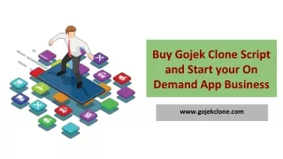 buy gojek clone script and start your on demand