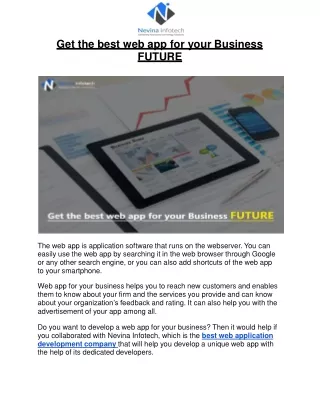 get the best web app for your business future