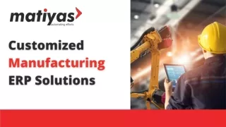 Customized Manufacturing ERP Solutions