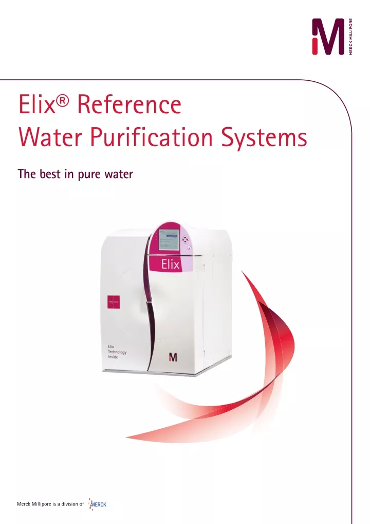 elix reference water purification systems