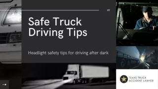 Headlight Safety Tips for Driving After Dark