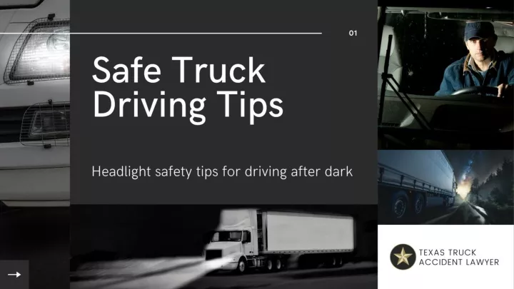 headlight safety tips for driving after dark