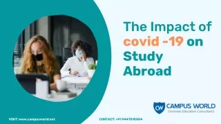 The Impact of covid -19 on Study Abroad