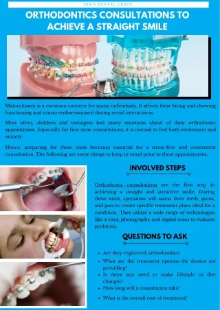 Orthodontics Consultations to Achieve a Straight Smile