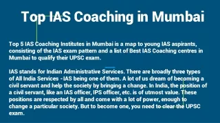 Best IAS Coaching in Mumbai