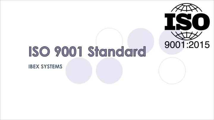 iso 9001 standard