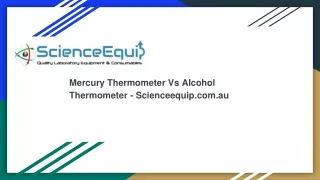 Mercury Thermometer Vs Alcohol Thermometer - Scienceequip.com.au