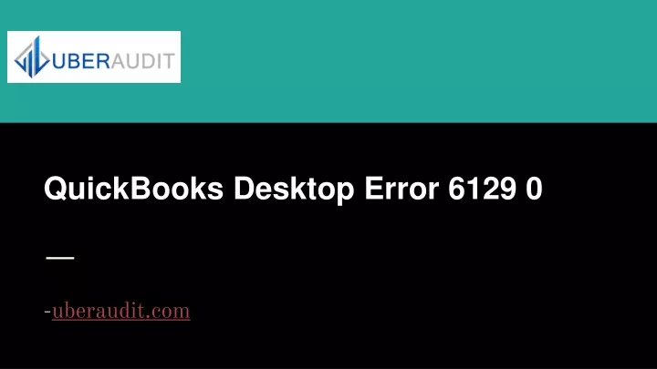 quickbooks desktop error 6129 0