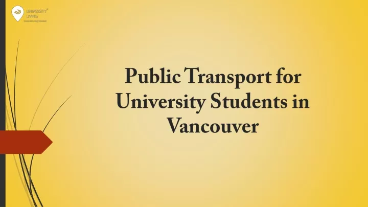 public transport for university students in vancouver