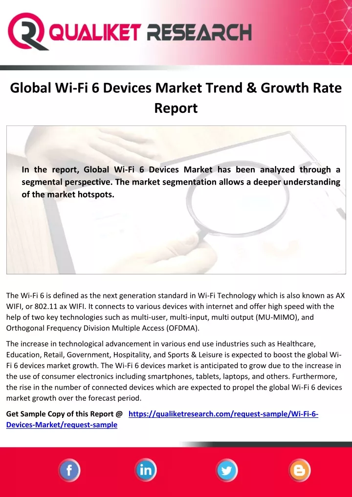 global wi fi 6 devices market trend growth rate