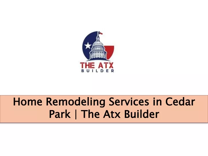 home remodeling services in cedar park