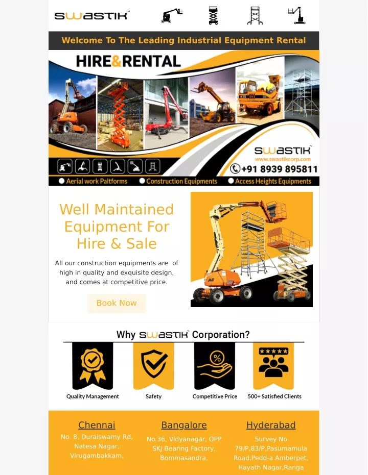 welcome to the leading industrial equipment rental
