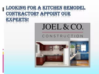 Looking For A Kitchen Remodel Contractor
