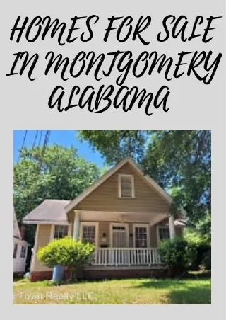 Exceptional Homes for sale in Montgomery Alabama
