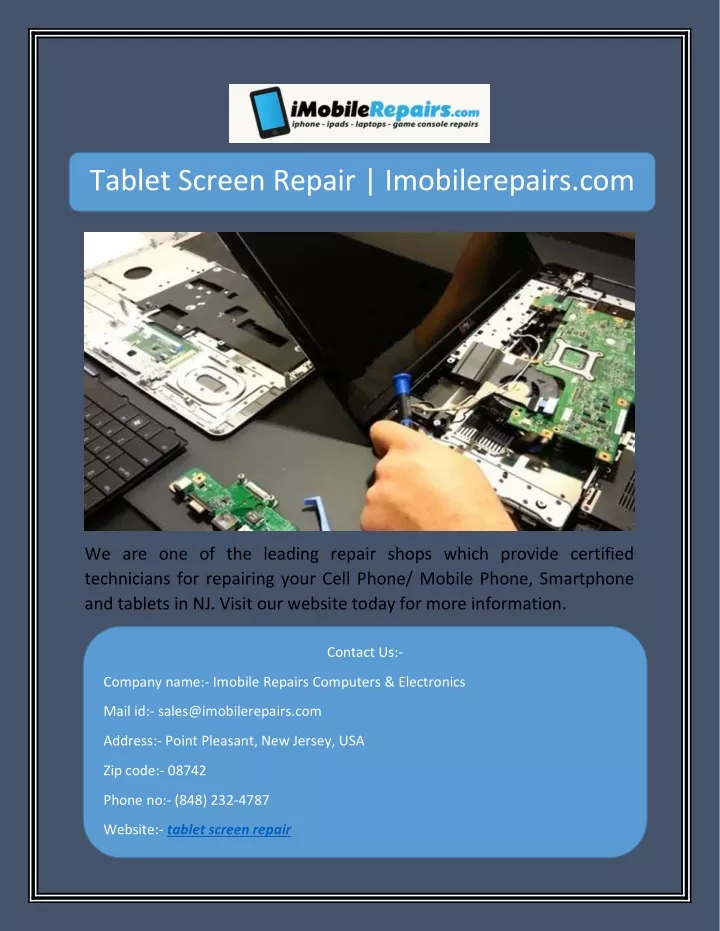 tablet screen repair imobilerepairs com