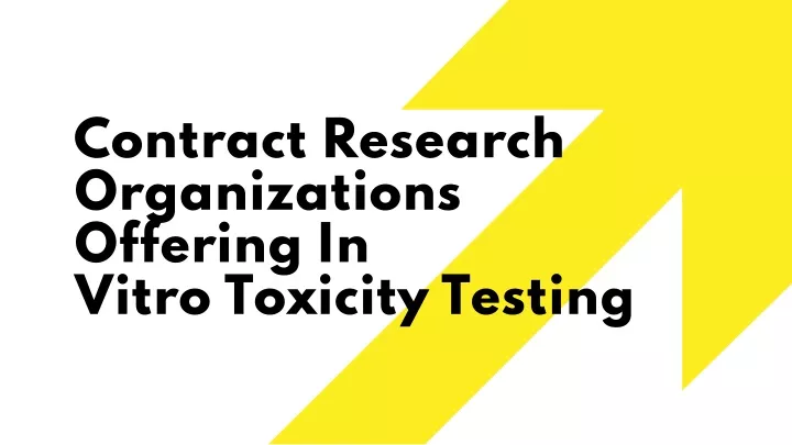 contract research organizations offering in vitro toxicity testing