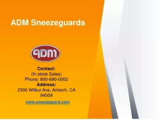 Model ED20 Sneeze Guard | Acrylic Sneeze Guard - ADM Sneezeguards