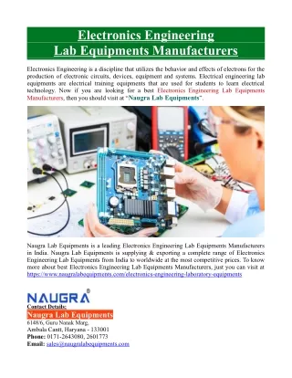 electronics engineering lab equipments