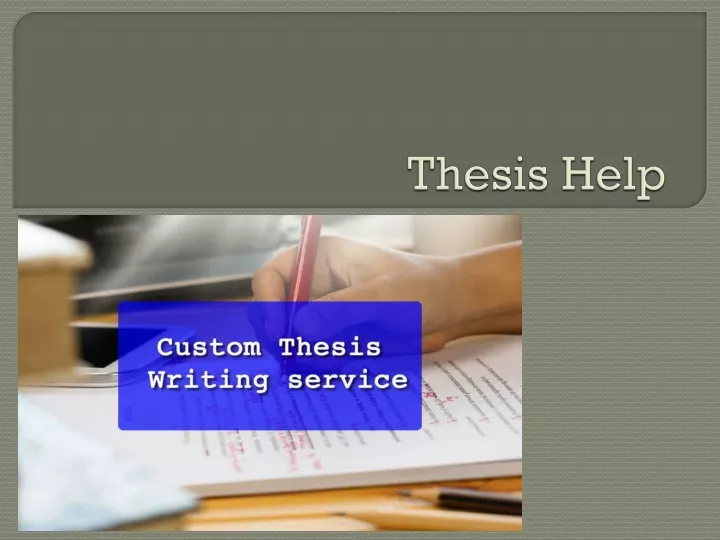 thesis help