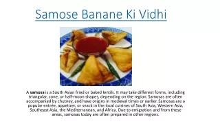 samose banane ki vidhi
