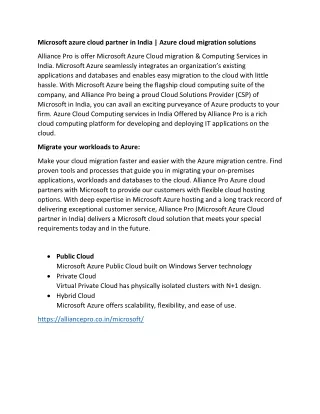 microsoft azure cloud partner in india azure