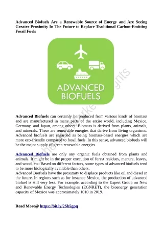 advanced biofuels are a renewable source