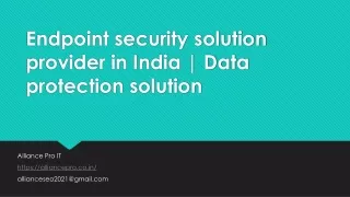 endpoint security solution provider in india data protection solution