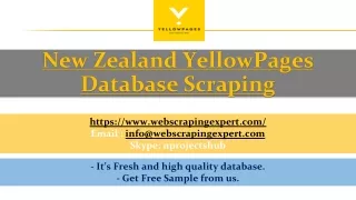 new zealand yellowpages database scraping