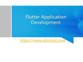 flutter application development