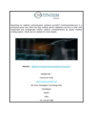 searching for medical communication solutions