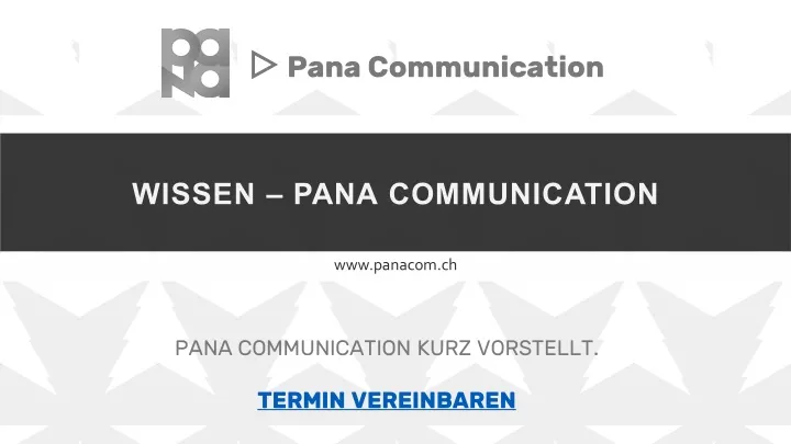 pana communication