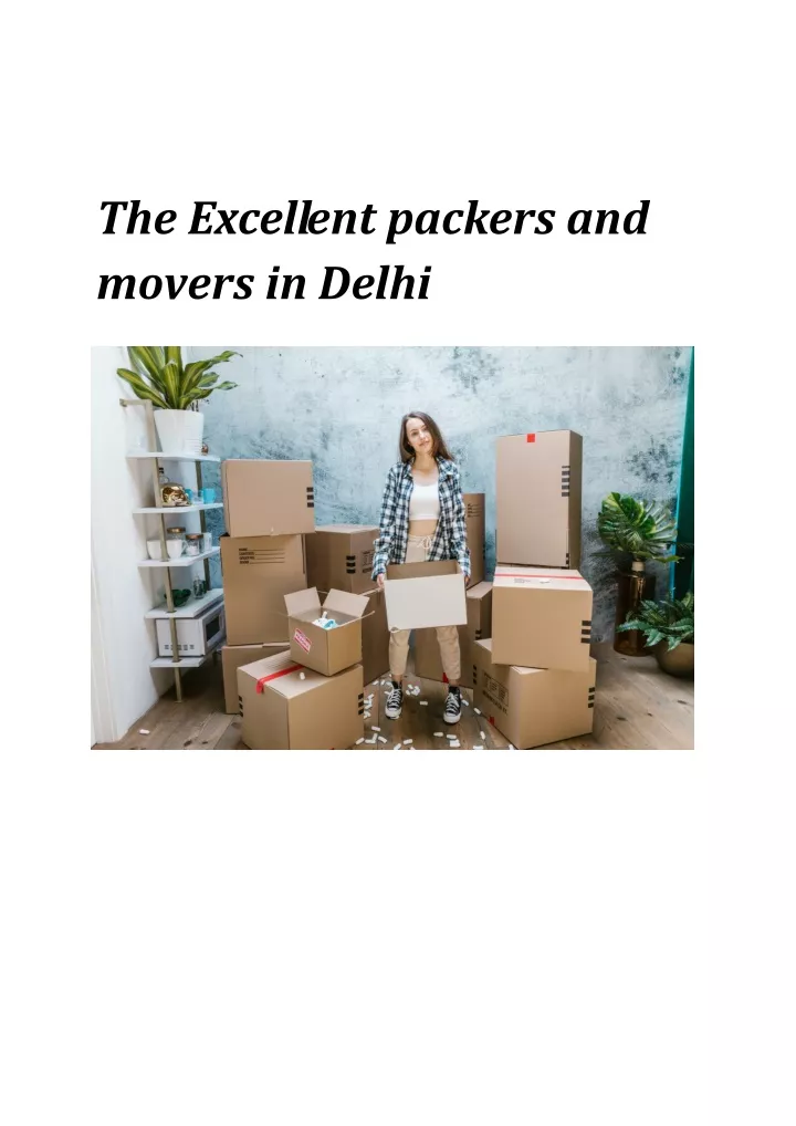 the excellent packers and movers in delhi