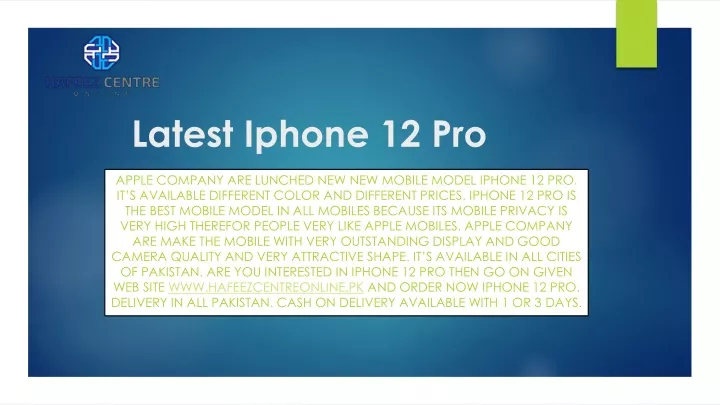 latest iphone 12 pro