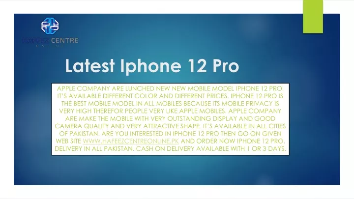 presentation iphone 12 pro