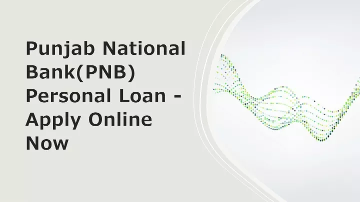 punjab national bank pnb personal loan apply online now