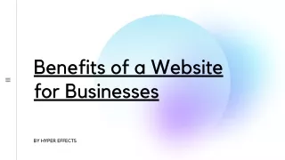 benefits of a website for businesses