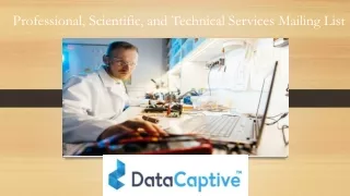 Professional Scientific and Technical Services Email List | Database