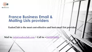 France Business email lists