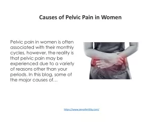 Causes of pelvic pain in women