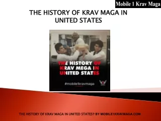 The History of Krav Maga in United States