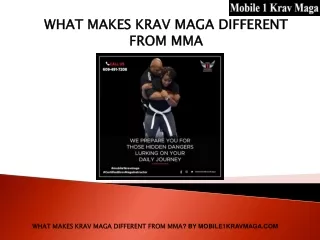 What Makes Krav Maga Different from MMA 2