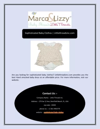 sophisticated baby clothes littlethreadsinc com
