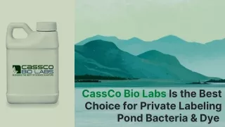 cassco bio labs is the best choice for private
