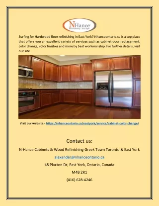 Cabinet Color Change East York | Nhanceontario.ca