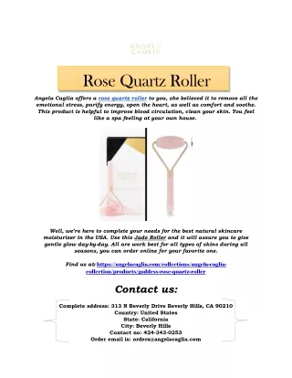 Try A-lister rose quartz roller at an affordable cost