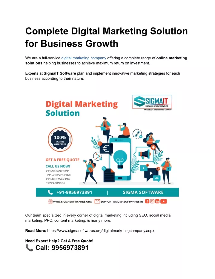 complete digital marketing solution for business