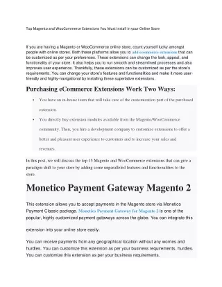 top magento and woocommerce extensions you must