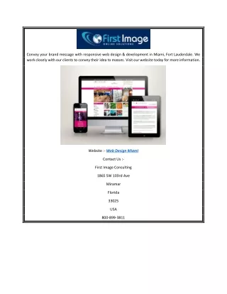 convey your brand message with responsive