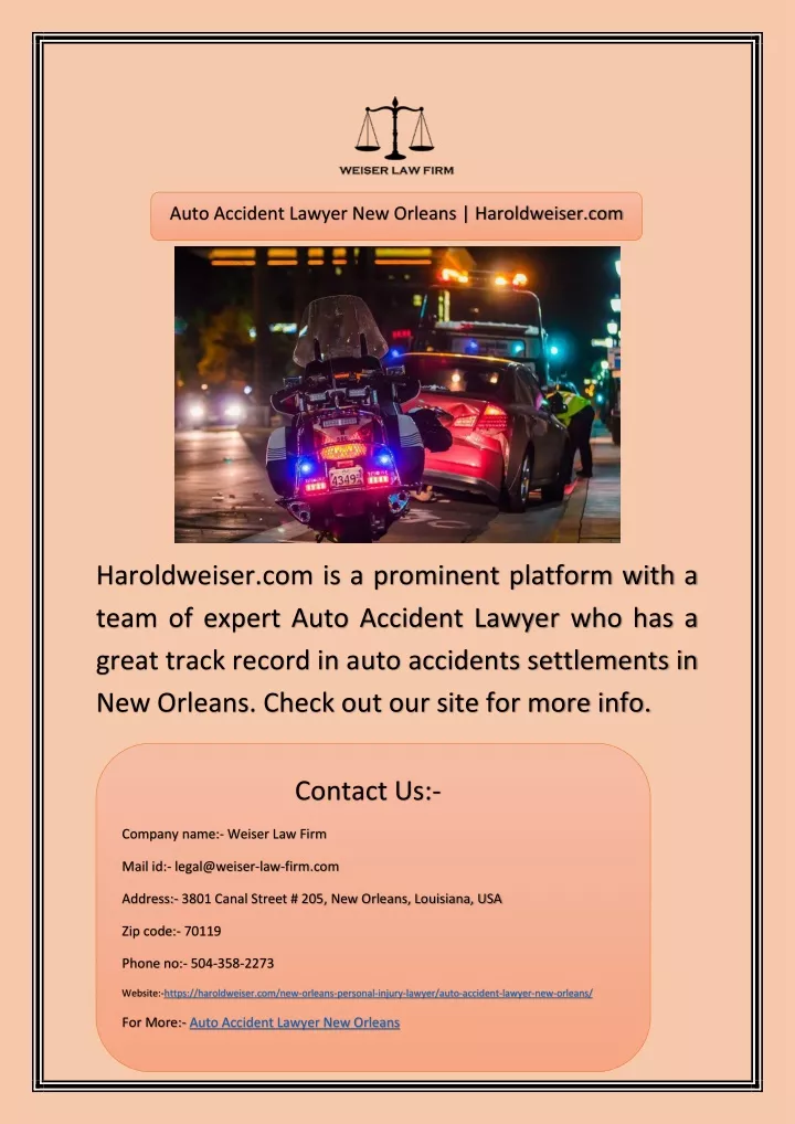 auto accident lawyer new orleans haroldweiser com