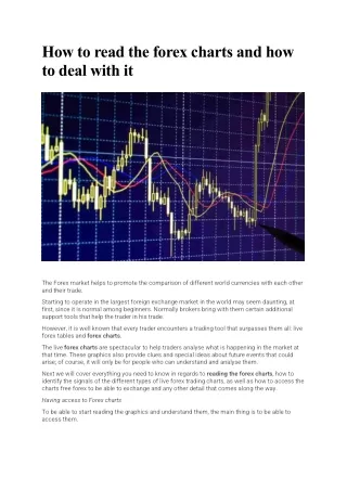 How to read the forex charts and how to deal with it
